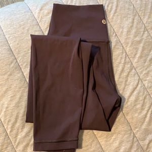 Lululemon leggings, dark plum, 25 inch inseam size 4